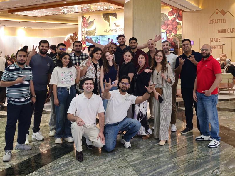 United Expats in UAE members at a coffee shop meetup